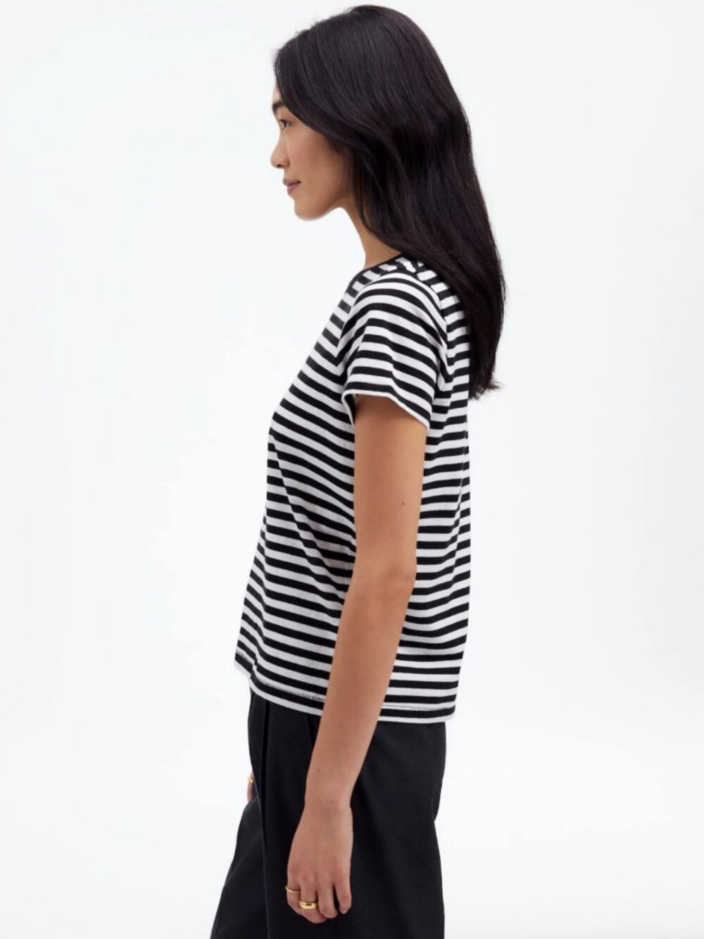 Madewell Northside Vintage Tee in Stripe - Picture 3 of 11